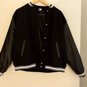 H&M retro oversized bomber jacket, new with tags
